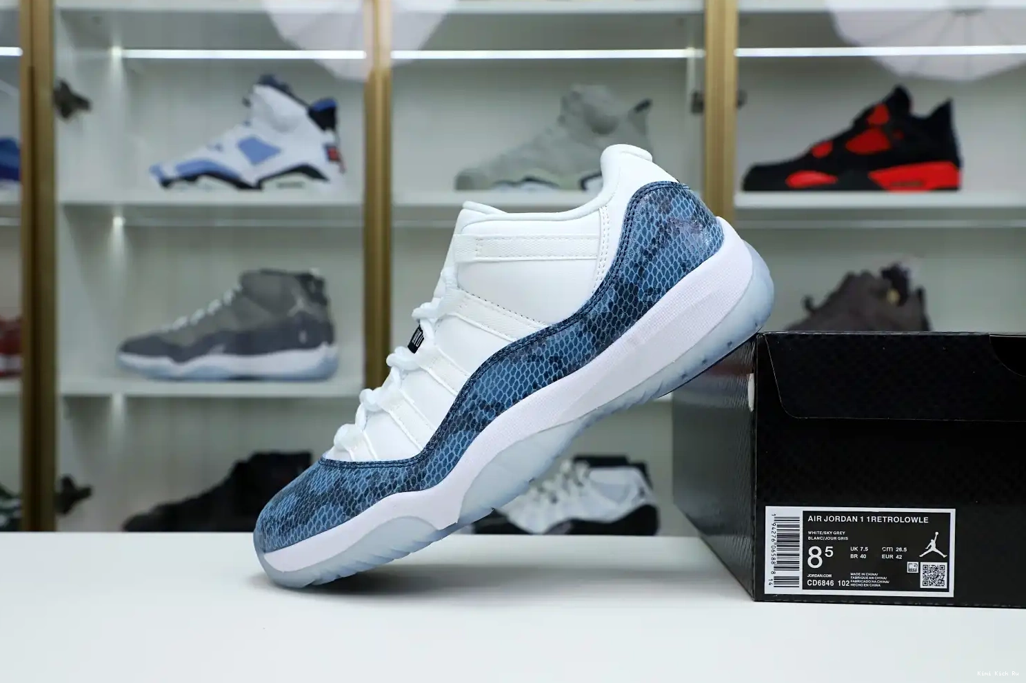 Air Jordan Jordan snakeskin” “navy 11 Kimikick 0722